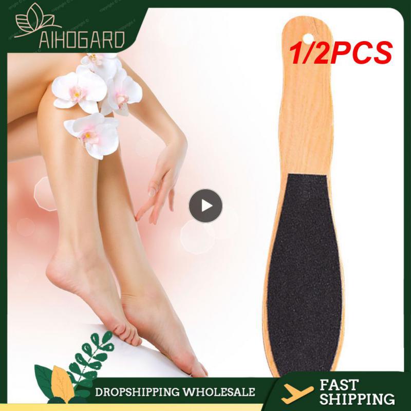 Callus 1/2Pcs Remover Foot Feet File ddmysmile Portable Double Sided Pedicure Foot File Sanding Hard Skin Remover Exfoliating Pedicure Smile