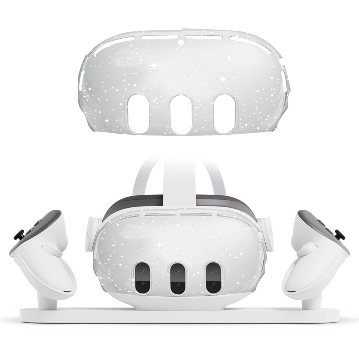 Quest 3 Oculus For VR Glasses Transparent Protective Case For Meta Quest3 VR Helmet ddmysmile PC Crystal Cover Smile