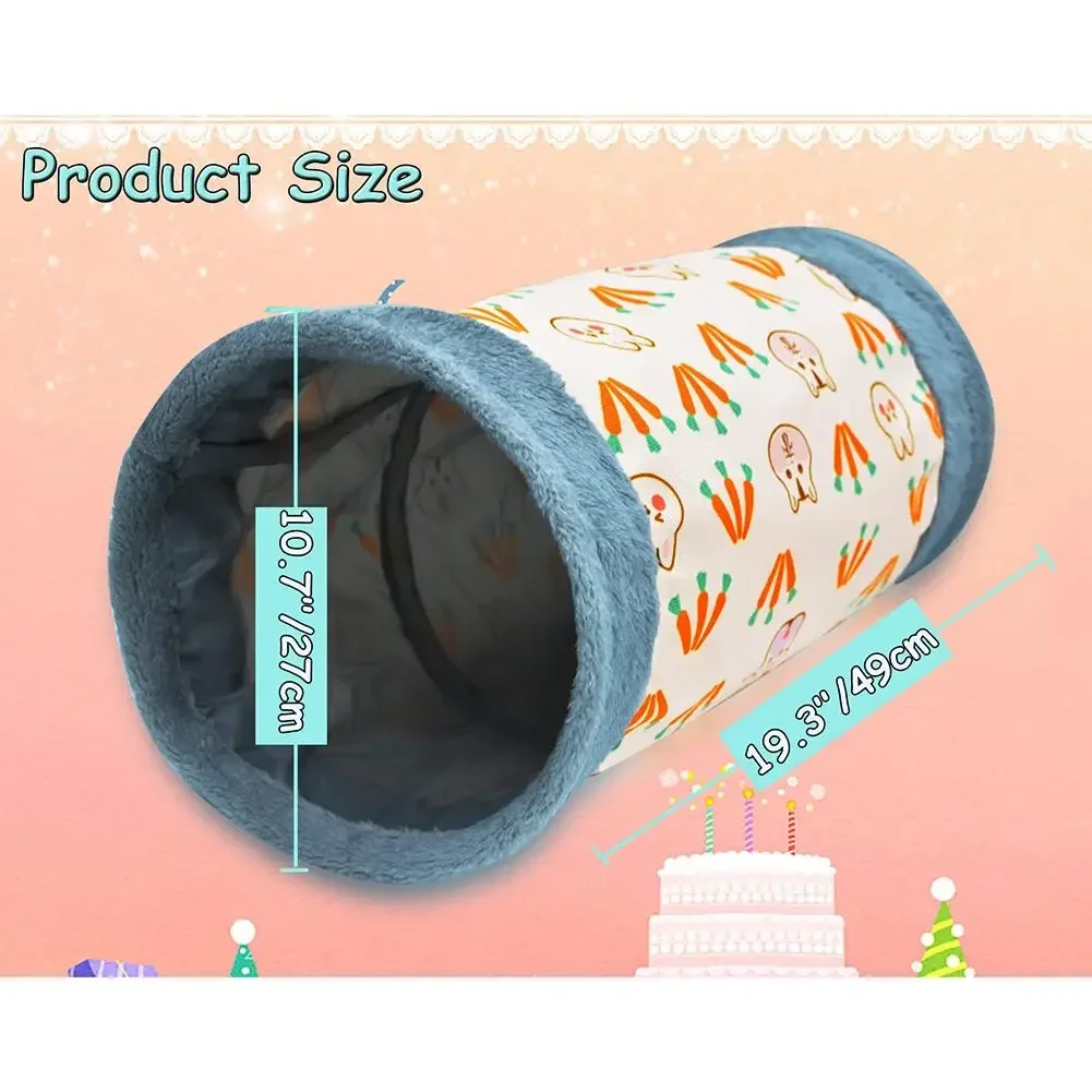 Animal Hideaway Small Tunnels Guinea-pig Activity Tunnel-tube Pet Rabbit Hamster Products Hideout Accessoies Toys Bunny