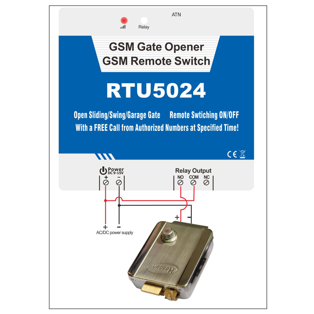 2G GSM Gate Opener Relay Switch Call Remote Controller Phone Shaking Control Door Opener for Parking Systems