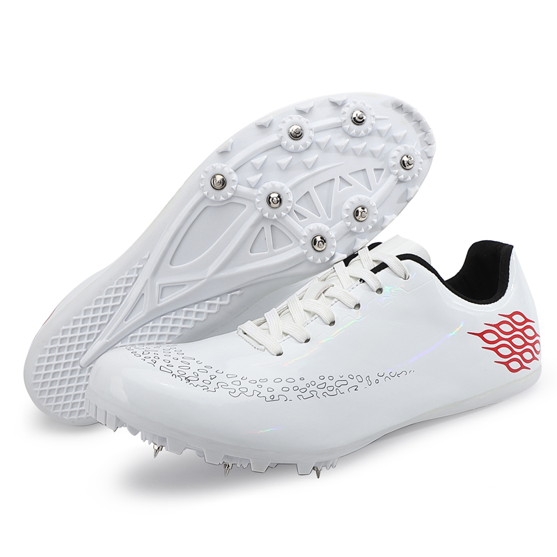 Track Spike Running Sprint Shoes Track and Field Sport Shoes Mesh Lightweight Professional Athletic Sneakers