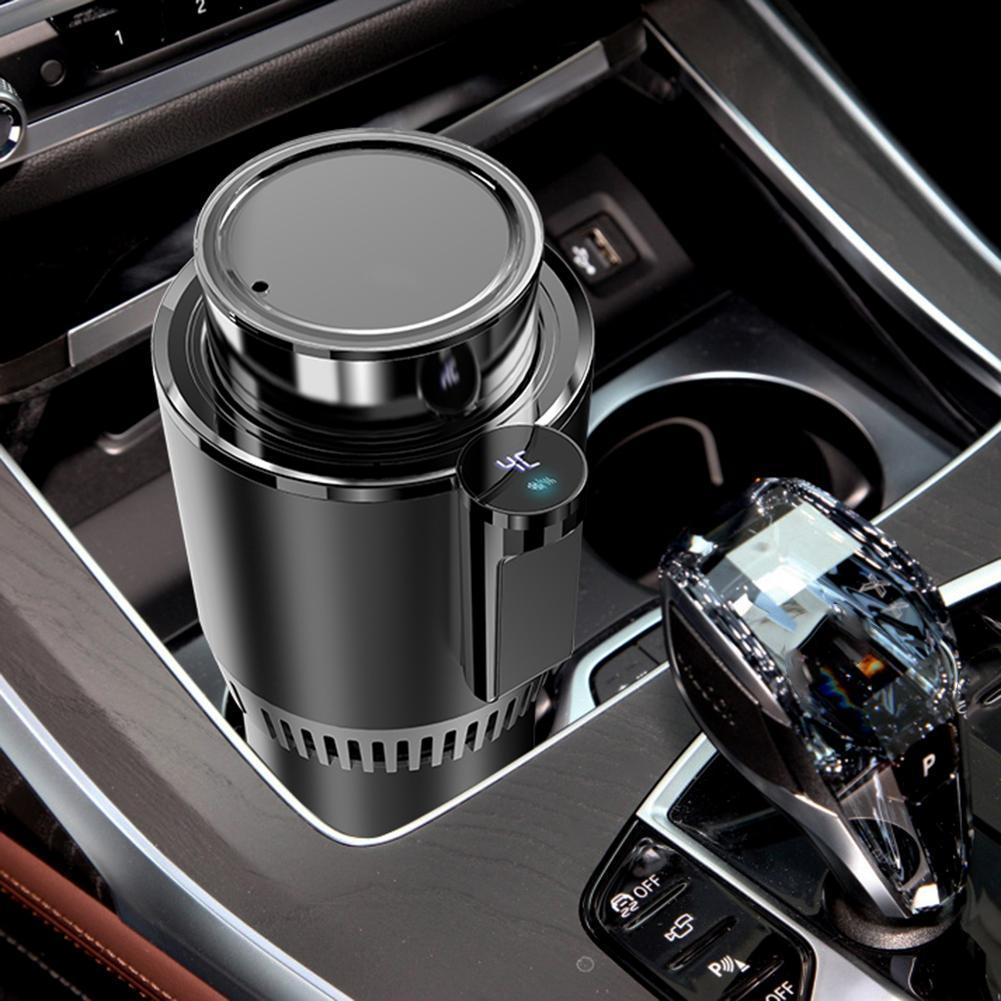12V Smart Cooling & Heating Car Cup with Temperature Display 2 In 1 Electric Coffee Milk Warmer Cooler Smart Beverage Mug Holder