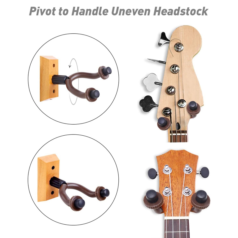 Guitar Wall Mount Hanger 3 PCS Guitar Hanger For Guitar Ukulele Bass Banjo Mandolin Guitar Hanger Instrument Display