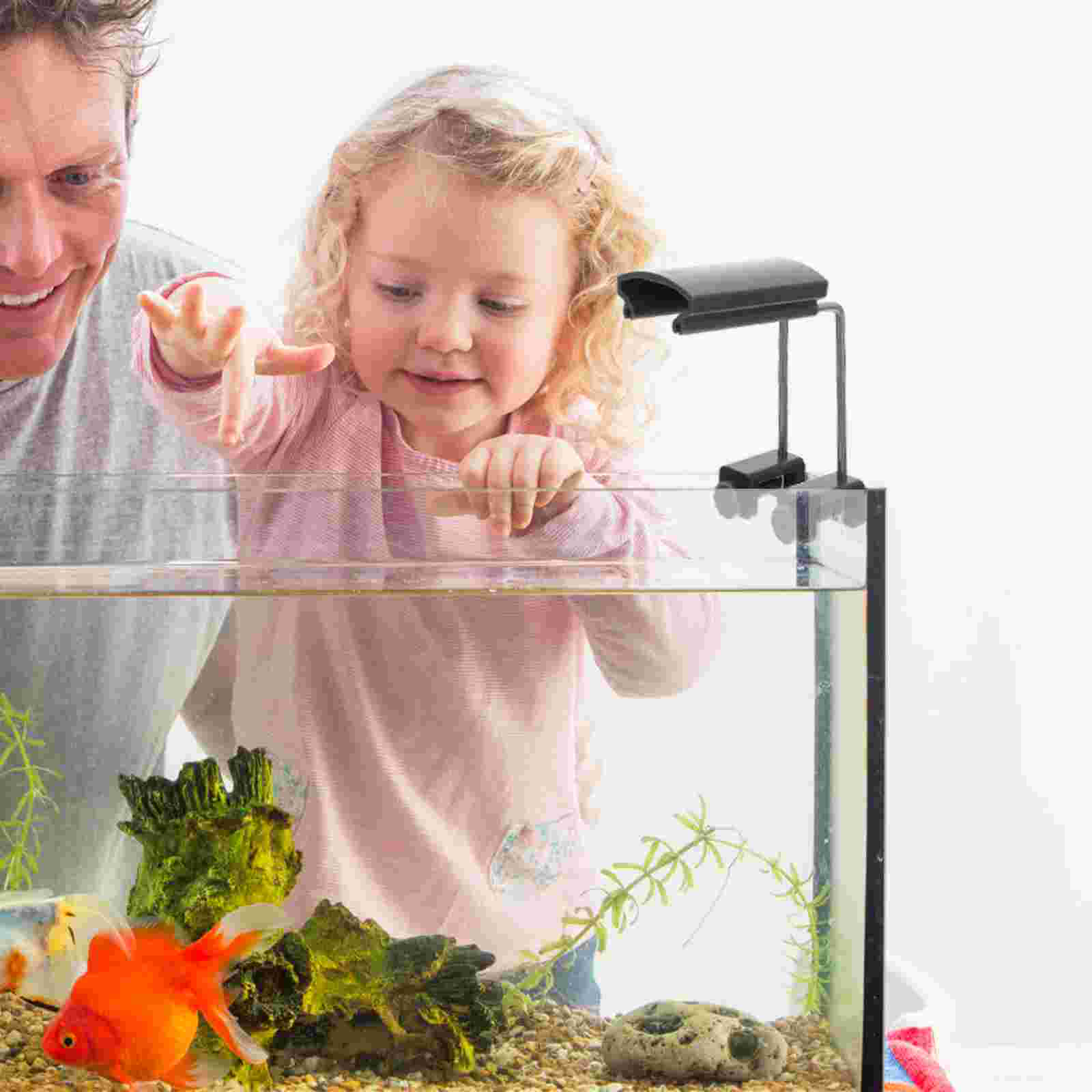 2 Pcs Fish Tank Light Bracket Holder Plastic Aquatic Lamp Aquarium Plant Accessories Bowl