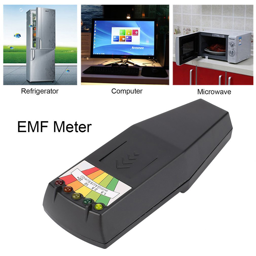 K2 5 LED EMF Magnetic Field Detector Meter 50/60Hz Ghost Hunting Paranormal Equipment Tester Professional Portable Gauss Counter