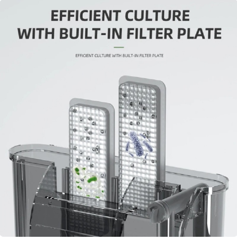 Thin External Filter Fish Tank Aquarium Waterfall Filter Pump Hanging Fish Tank Suitable For 30-80cm Oil Film Wall-mounted Pump