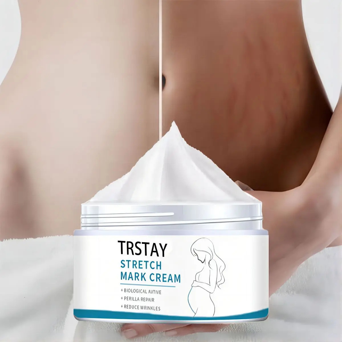 Pregnant Woman Stretch Mark Repair Cream Postpartum and Fade Marks To Prevent Obesity Moisturizing Skin Care 241112