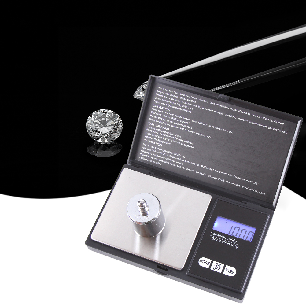 Precise Digital Gram Scale Affordable Easy Use Superb Craftsmanship Electric LCD Display Scale for Kitchen Jewelry Drug