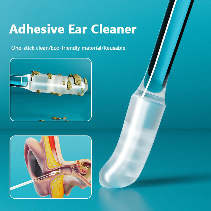 24PCS Disposable Ear Swabs Pick Soft Silicone Ear Wax Removal Tool Earwax Remover For Olders Adult Kid Reusable Ear Cleaner
