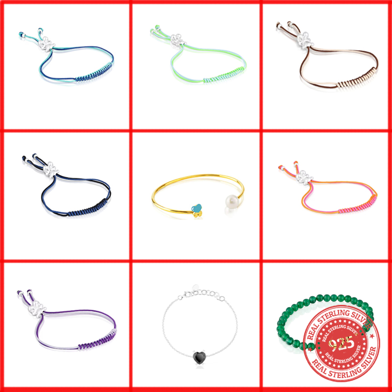 Original Quality ddmysmile Sl14-High Spanish Noble Women's Braceletgold Sweet Dolls Bracelet Bear Motif Smile