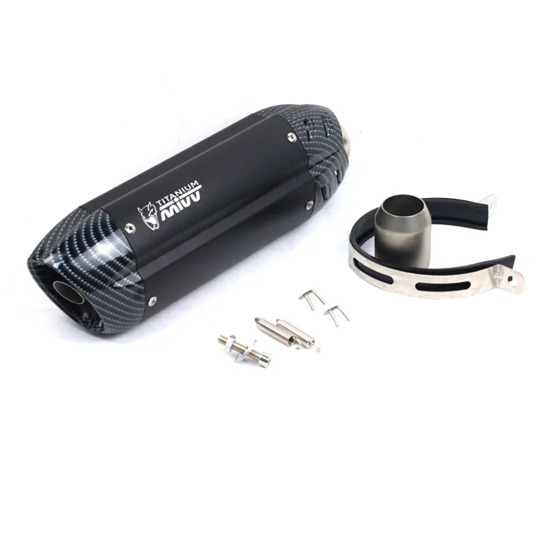 Universal 51MM Motorcycle Exhaust Muffler Pipe Escape moto mivv for kawasaki er6n sv650 crf 230 Z800 R1 cb650f cb1000r cbr250r