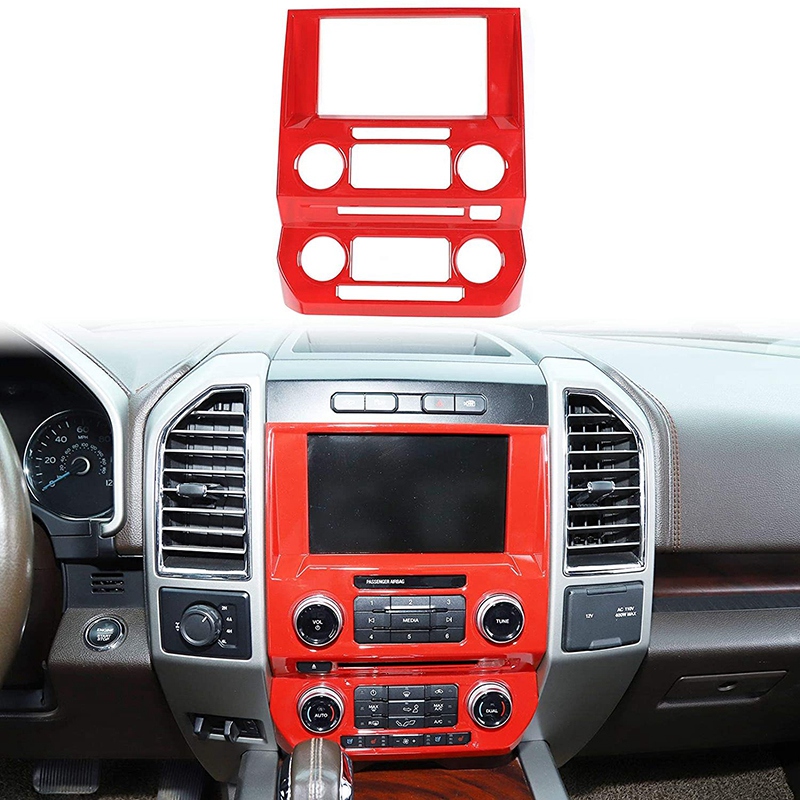 2015 For Ford F150 2016 2017 2018 2019 2020 Central Control ddmysmile Air Conditioning & GPS Navi Panel Trim, ABS Smile & Trim,