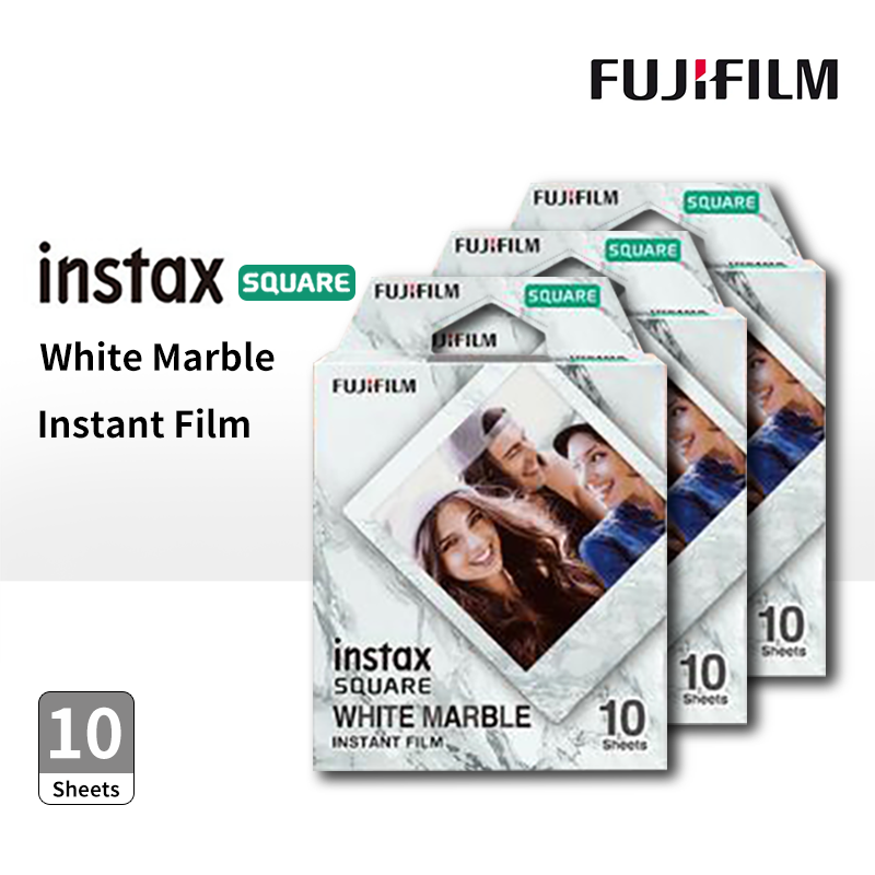 Fujifilm Instax Square White Marble Frame Film Photo Paper (10-50 sheets) For SQ1 SQ10 SQ6 SQ20 Instant Film Camera Share SP-3