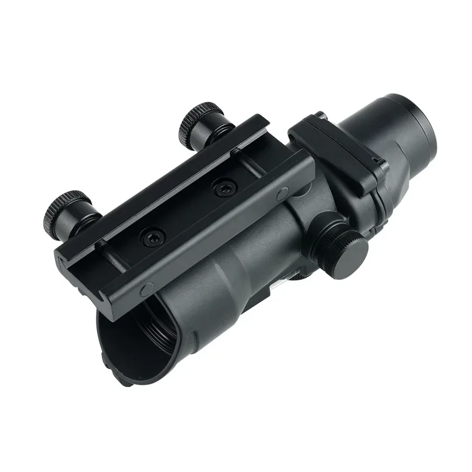 ACOG 4X32 Scope Fiber Optics Illuminated Riflescope Tactics Reflex Sight Hunting Airsoft Rifle Red Green Dot Sight 20mm Rail