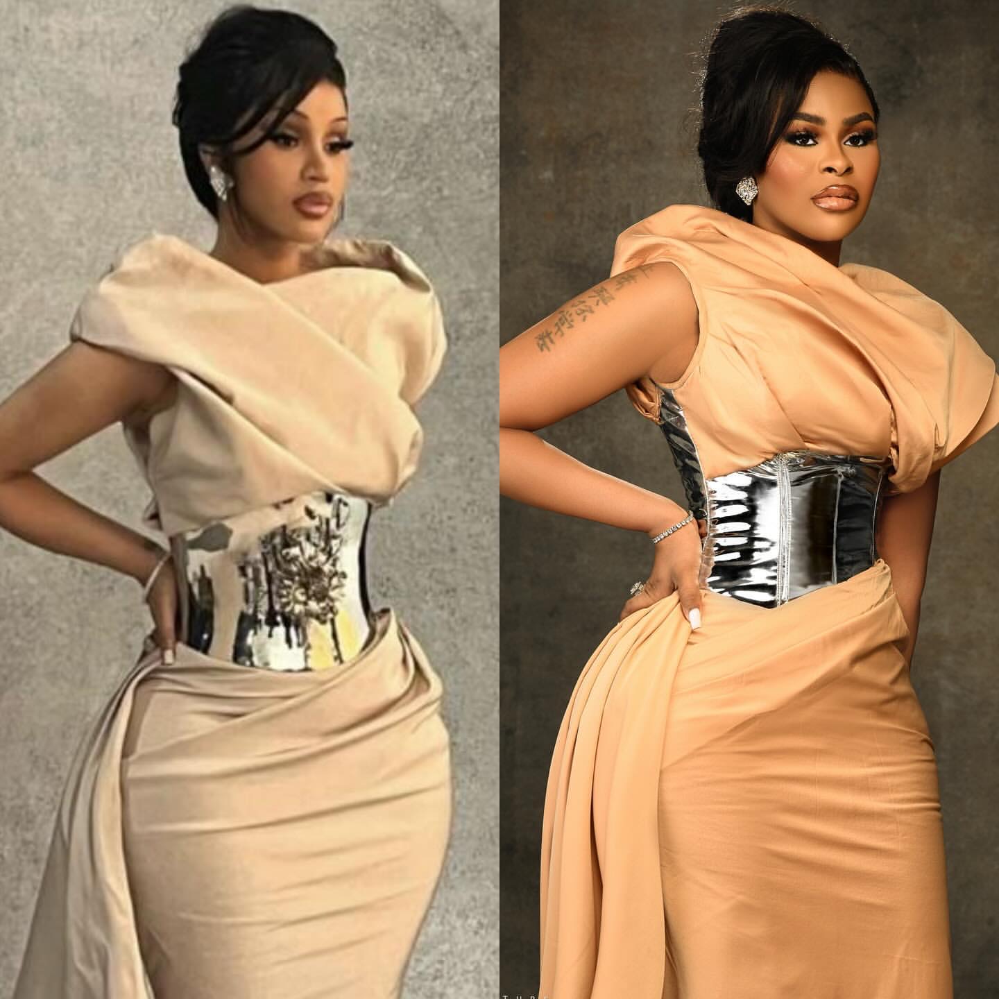 2024 Plus Size Champagne Mermaid Prom Dresses For Special Occasions Stylish Satin Elegant Evening Party Birthday Gowns Dress For Women Vestidos de nov