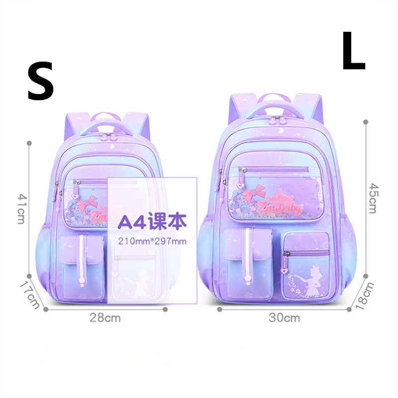 Primary Kawaii Cute Waterproof Little Gradient Color Children Backpack School Bags Back Pack For Kid Child Teenage Schoolbag sac