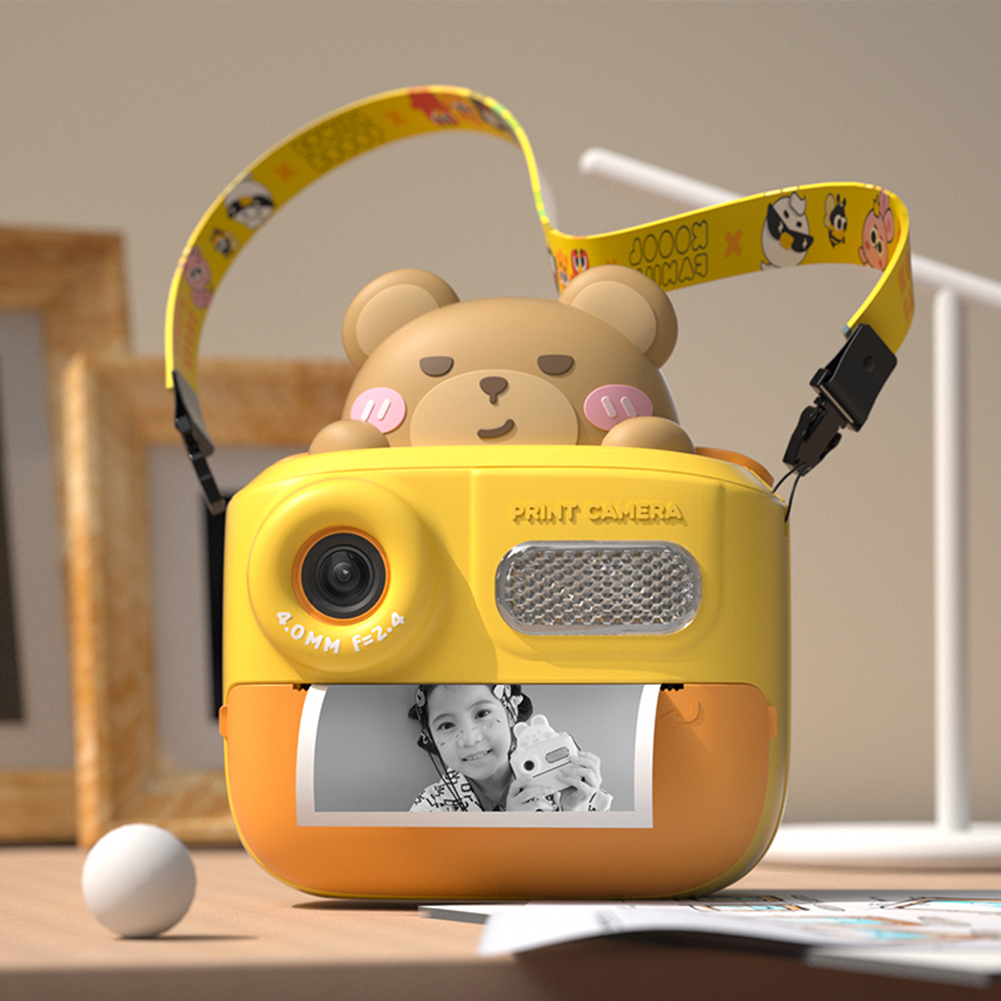 48MP Instant Print Camera Kids Video Camera 1080P Child Selfie Camera Toy 2 Inch IPS Screen Toddler Camera Gifts for Boys Girls