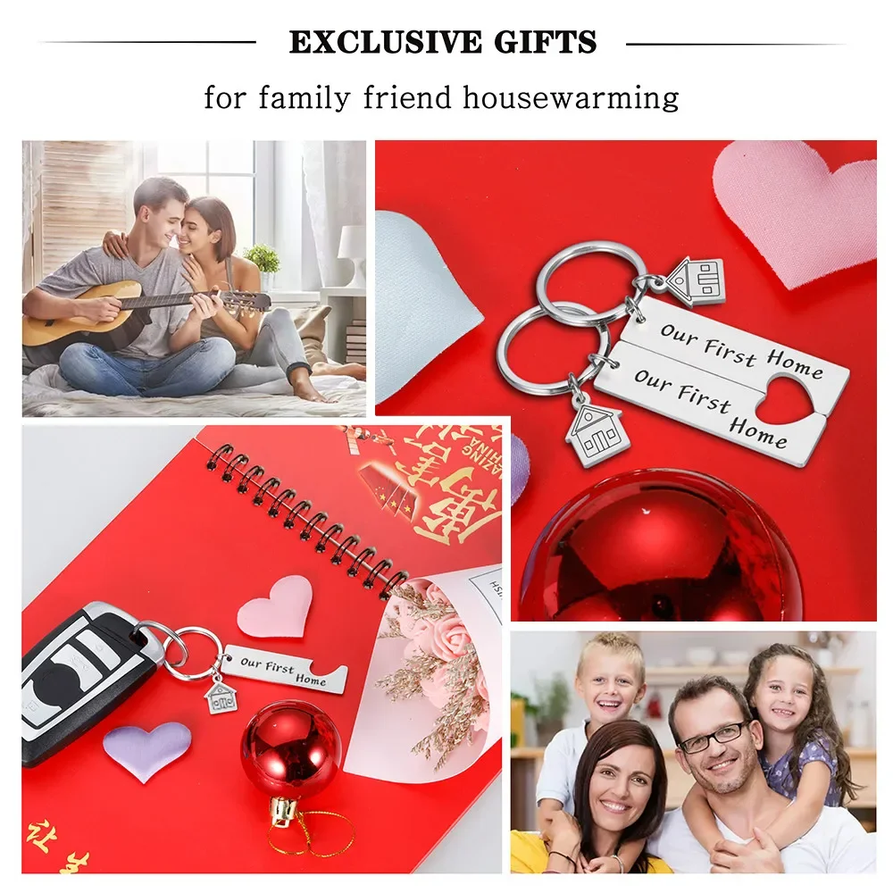 First Home Key Our Keychain Special Gift For Families Personalized Love ddmysmile Anniversary Valentine Original Keychains For Ddmysmile Car Keys Smil