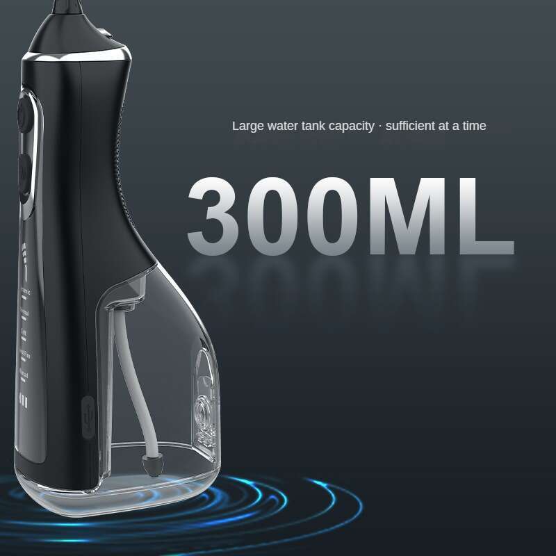 shanshi Dental sser Pick oral irrigator 5 Modes Cordless Portable 300ML Tank Water Teeth Cleaner ssing Cleaning Pic