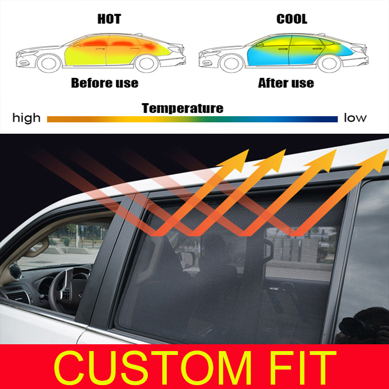 For Mazda 3 Hatchback 2009 2010 2011 2012 2013 Magnetic Car Sun Shade Accessori Window Windshield Cover SunShade Curtain Mesh