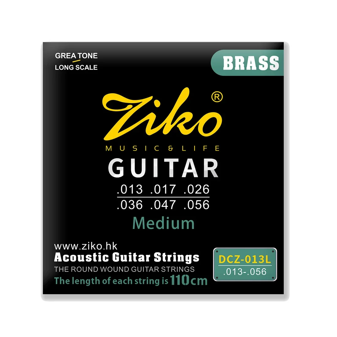 Guitar String Acoustic ZIKO Brass ddmysmile Dcz-013L Professional High Quality String Fingerstyle Players String Folk Guitar Accessories Smile