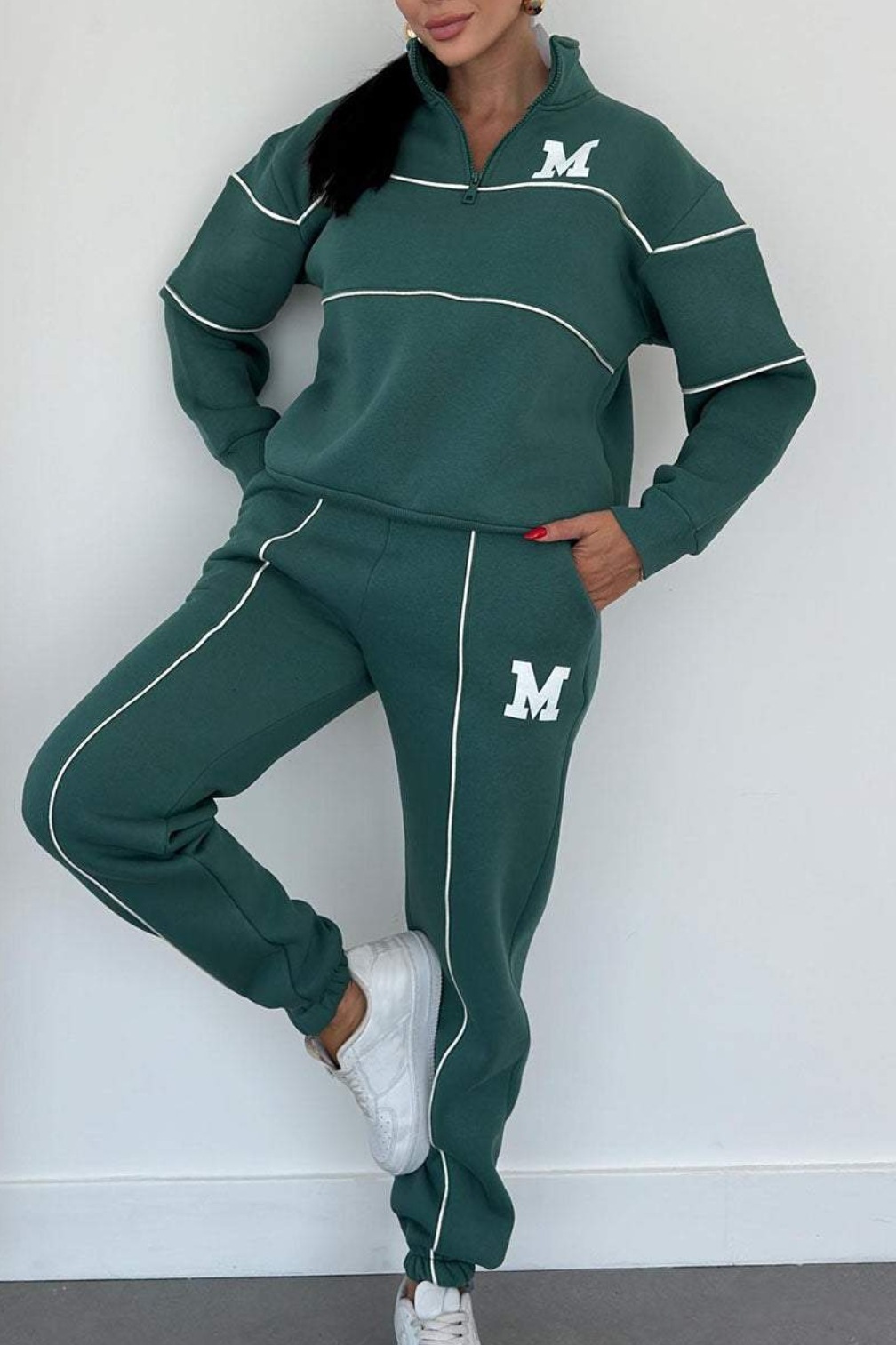 tracksuit women 2024 autumn/winter new hoodie letter long sleeve pants casual sports set