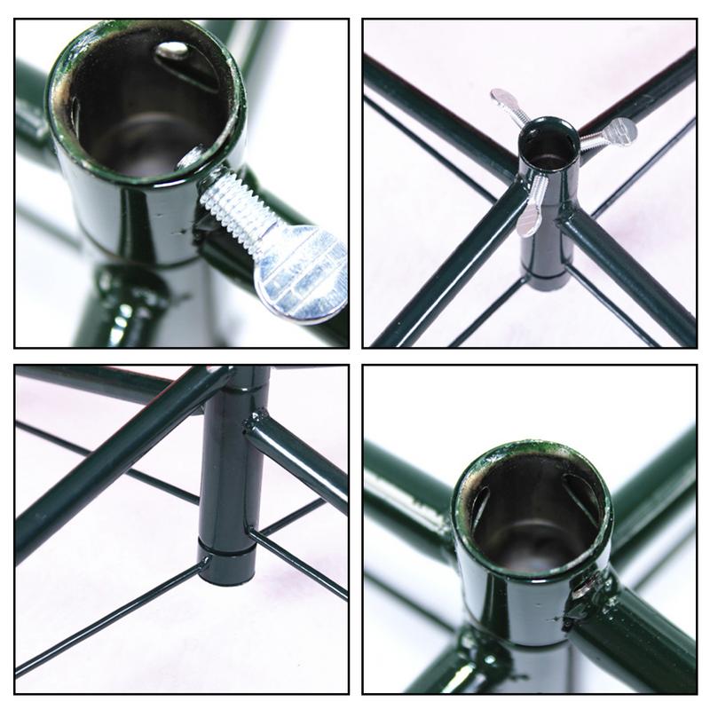 Metal Tree Foldable Artificial Bracket Base Christmas ddmysmile Tree Holder Base Tree Stand Foot Holder Sturdy Tree Holder Party Supplies Smile