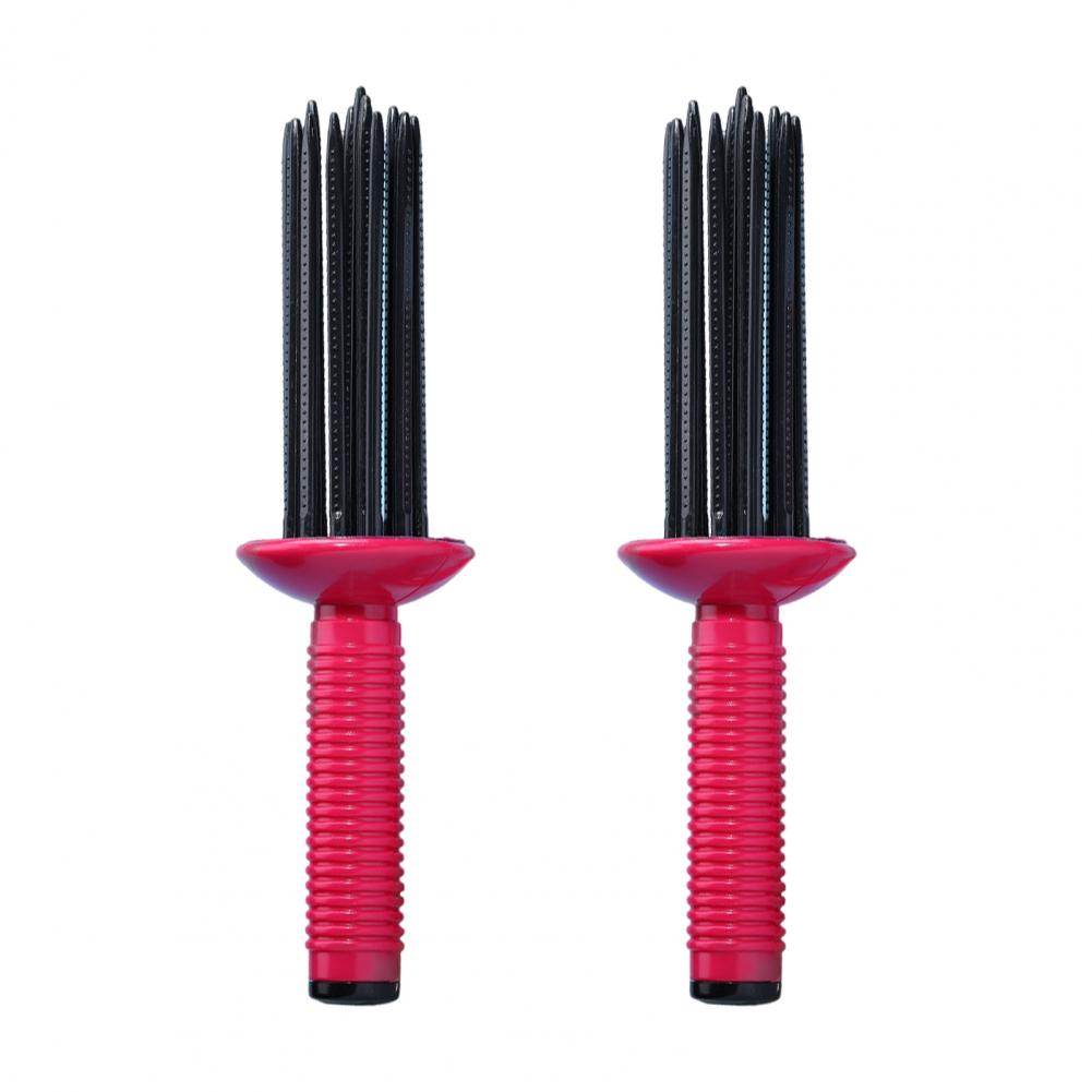 Hair Styling Tool Hair Curling Roll Comb Set with 17 Comb Teeth for Fluffy Curly Hair Round Curler Brush for Women for Air