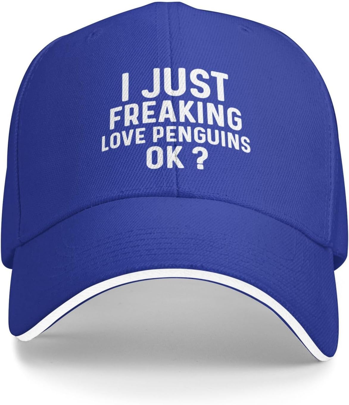 Freaking Just Penguins I Love Ok Hat Women Dad Hat Cool Caps smile