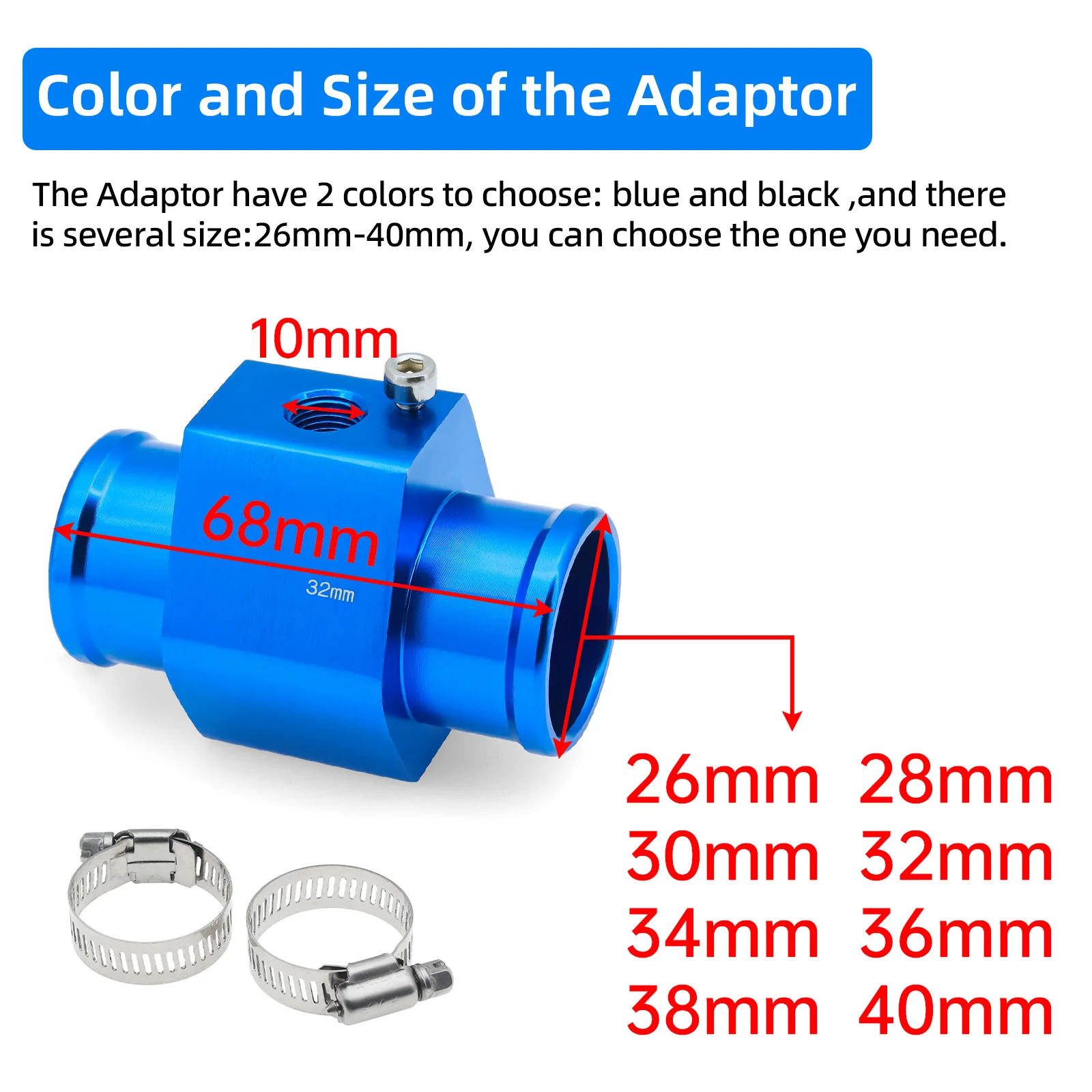 3IN1 52mm Voltmeter+Oil Pressure Gauge+Water Temp Gauge with Sensor Joint Adaptor Sensor 26-40mm Car Meter Triple Gauge Kits 12V