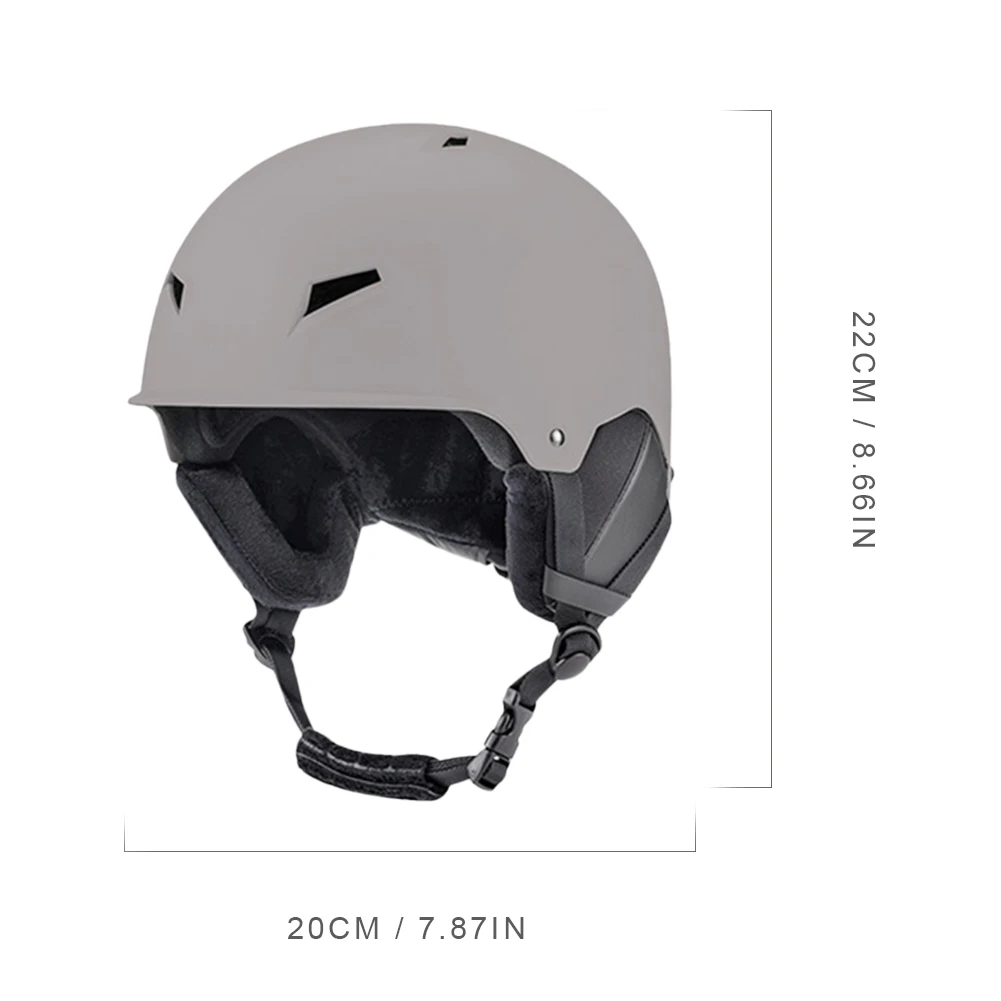 Professional Snowboard Helmet with 8 Vents Integrally Molded Helmet ABS EPS Shockproof for Outdoor Snow Sports