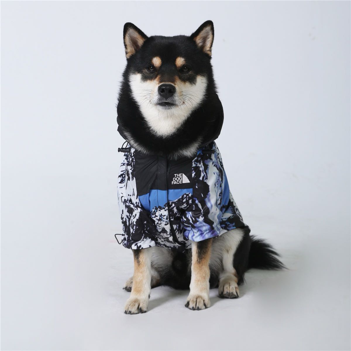 Dog Clothes Raincoat For Small Big Dogs Wind Coat Windbreaker French Bulldog Hoodie For Dogs Clothes Jacket Chihuahua Dog Face