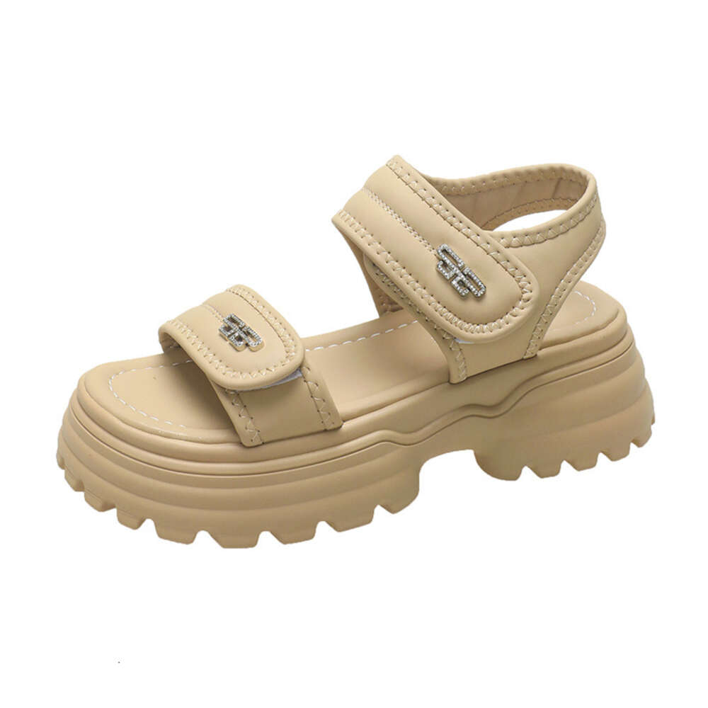 Sports 2024 Summer New Thick Sole Women's Matsuke Velcro Beach Sandals For Women