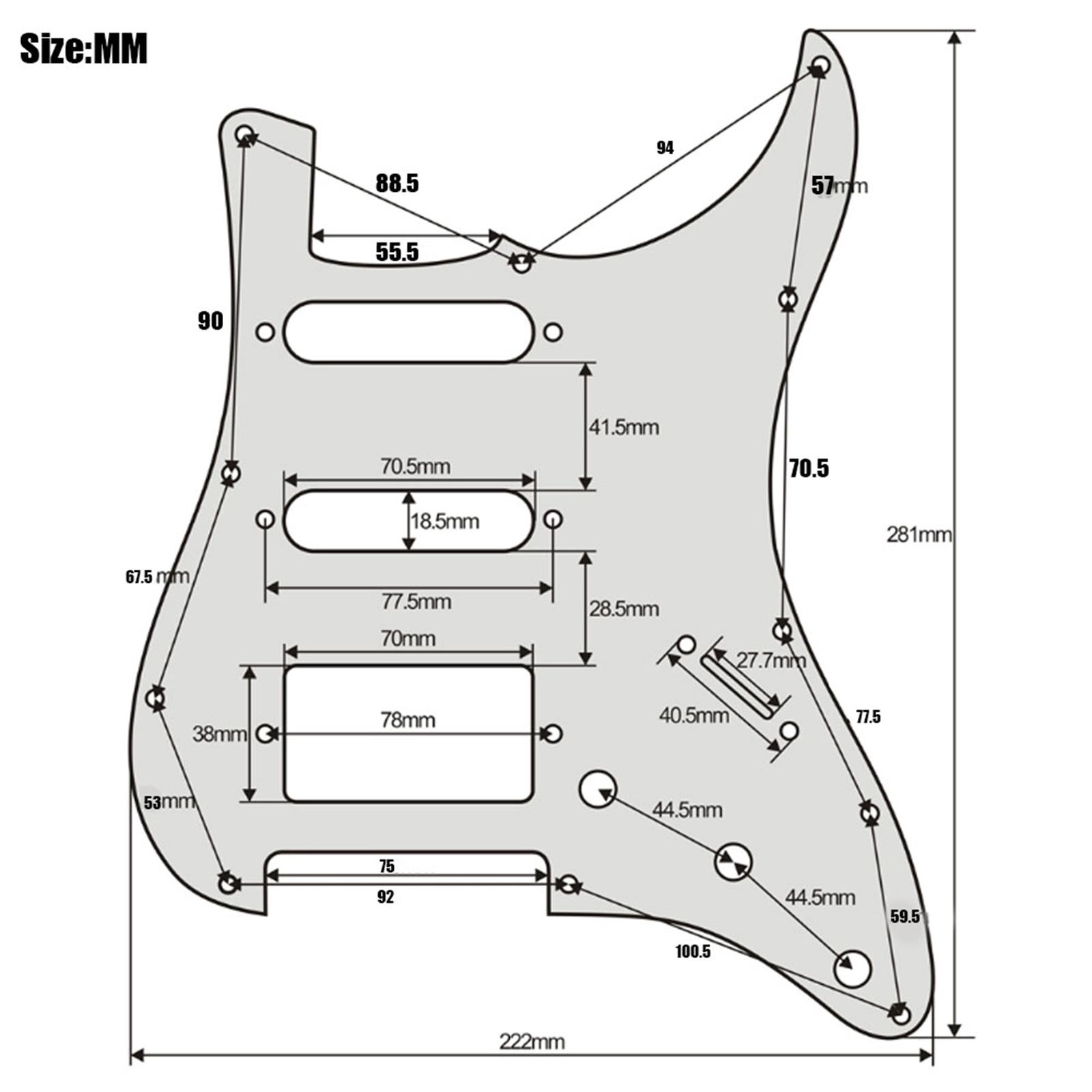 Electric Guitar Pickup Loaded Prewired Scratchplate for Electric Guitars