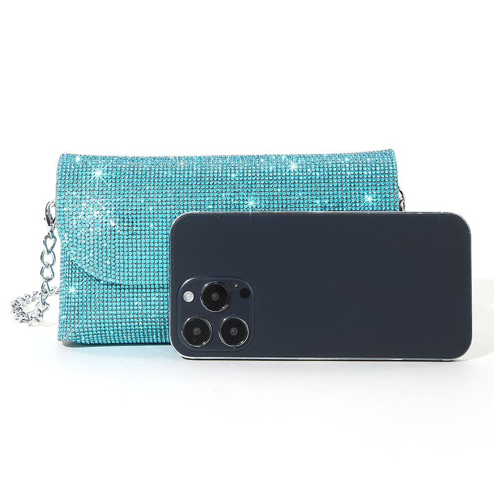 Fashion Women Evening Bag Brand Party Glitter Bag For Ladies Wedding Clutches Handbag Shoulder Bag Chain Bolsas Silver Purse