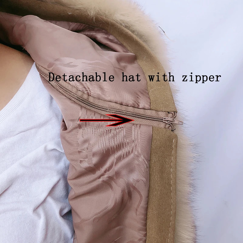 Womens Winter 100% True Fox Fur Hoodie Fashionable and Warm Natural Fox Fur Vertical Hoodie High Quality Fluffy Fur 241112