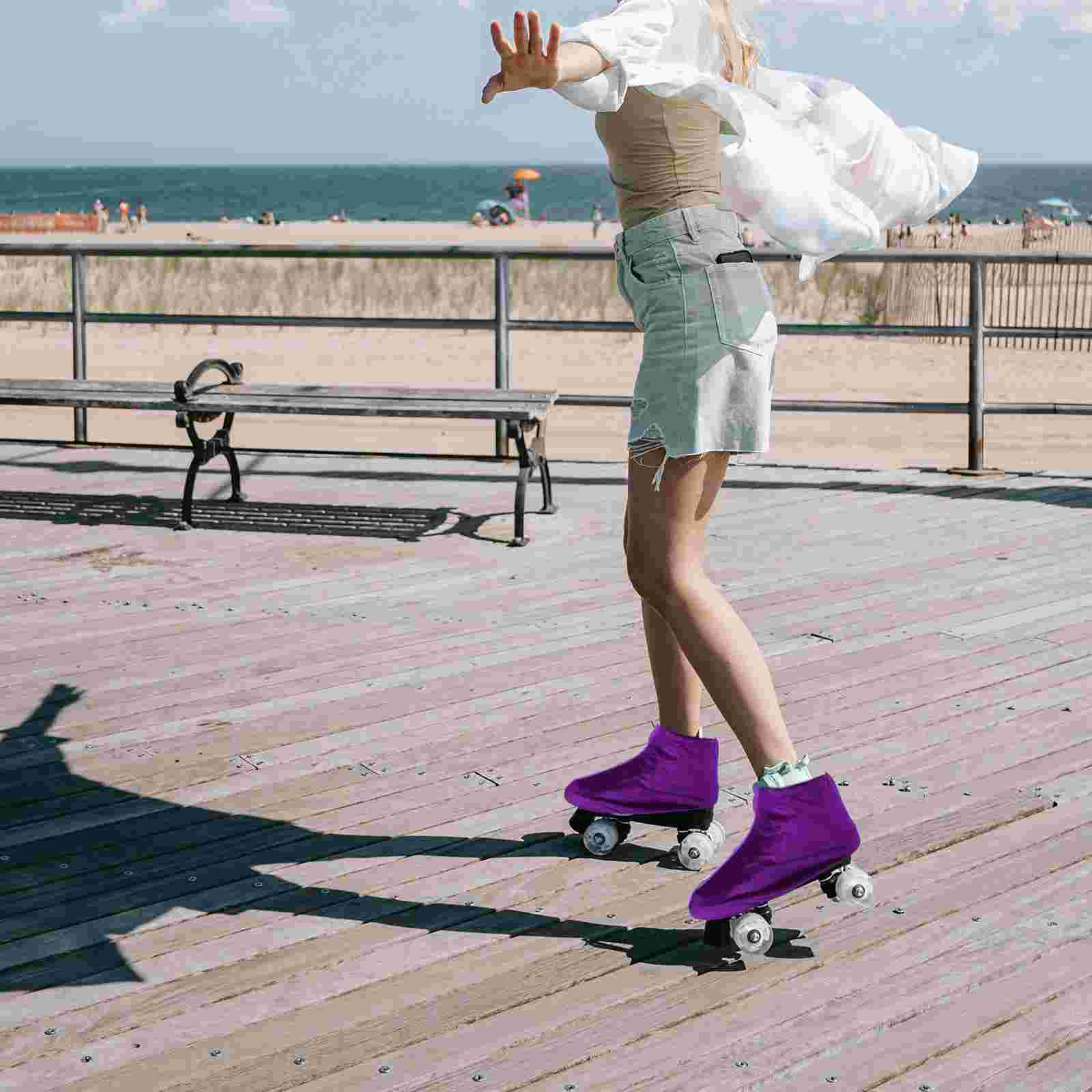 Stuff Covers Skate Kid Ice Portable Boot Roller Skating Protectors Protective Skates Men Women Hockey smile