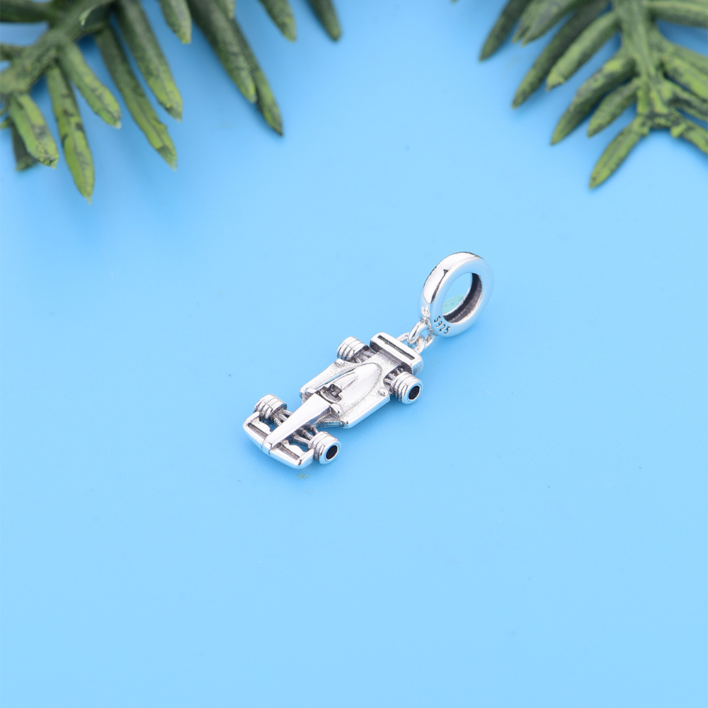 FC Jewelry Fit Original Pan Charms Bracelet 925 Silver Race Car Racing Car Bead para hacer mujeres Dirtbike Motocross Gift Berlque