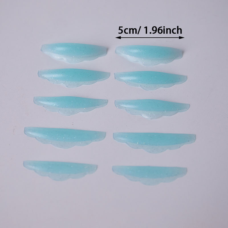 Reusable 5 Pairs Silicone Eyelash Perm Pad Lifting Ddmysmile ddmysmile Lashes Pad Recycling 3D Eyelash Curler Accessories Applicator Makeup Tools Smil