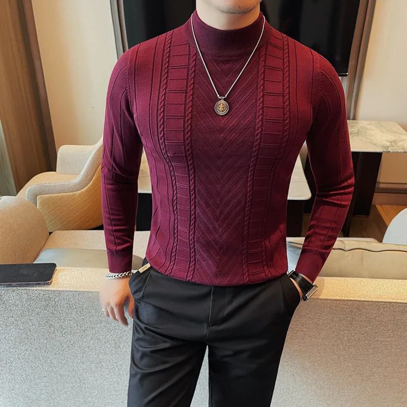 Sueter Para Hombre Autumn Sweater Mens Wear Korean Ultra Thin Fit Casual Knitted Pullover Mens Sweater Large Size 4XL 241113