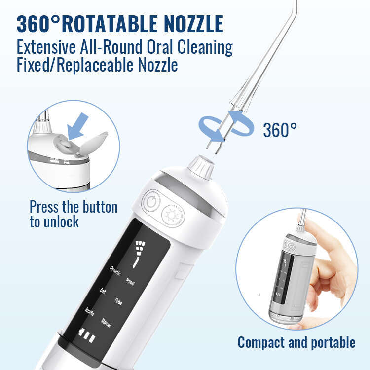 shanshi Portable Water sser Pick Oral Irriga System Ultrasonic Electric Tooth Cleaner Dental Irrigator