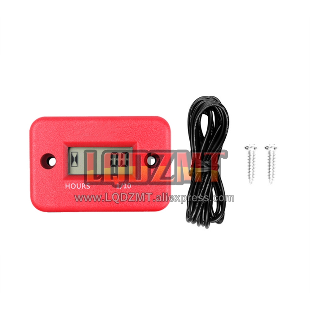 New Digital Hour Meter LCD Counter For ATV Motorcycle Instruments Clocks Snowmobile Gasoline Boat Generator Bike Car Accessories