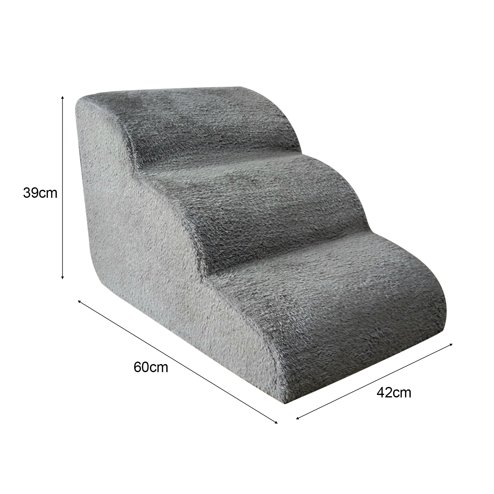 Dog Stairs Ramp Stairs Non-Slip Pet Ramp Stairs Dog Ramp for Bed Pet Dog Steps 3 Tiers Training Stairs Removable and Washable