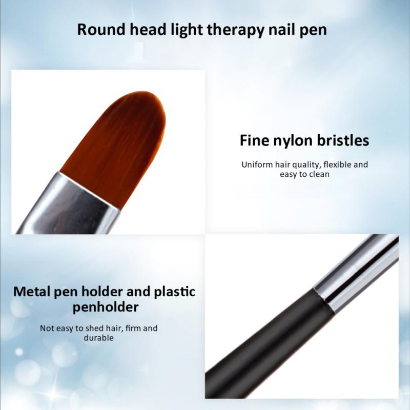 Nail Art Brush Gel Brush For Nail Art Ombre Soft Gradient Brush For Manicure Nail Polish Drawing Painting Decor Pen UV Gel smile