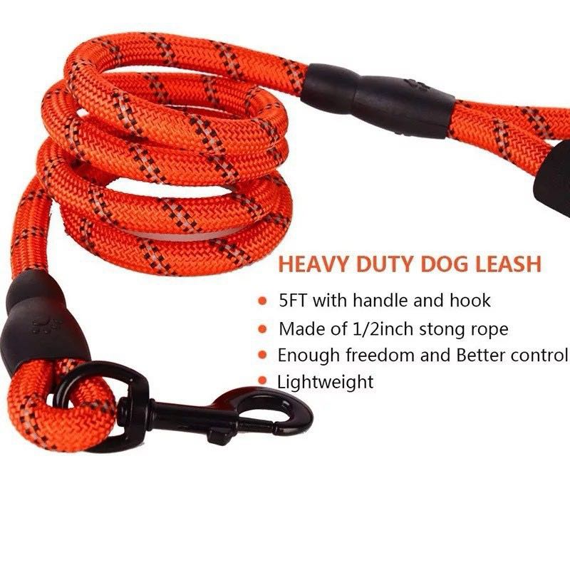 Strong Dog Leash Pet Leashes Reflective Leash For Big Small Medium Dog Leash Drag Pull Tow Golden Retriever