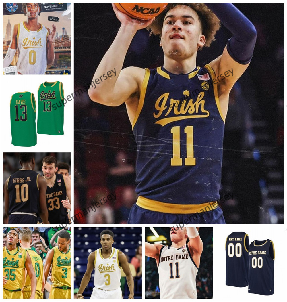 Kayla McBride Notre Dame Basketball Jersey 24 Arike Ogunbowale 4 Skylar Diggins 2 Blake Wesley 22 Elijah Taylor Custom Stitched Notre Dame Fighting Irish Jerseys