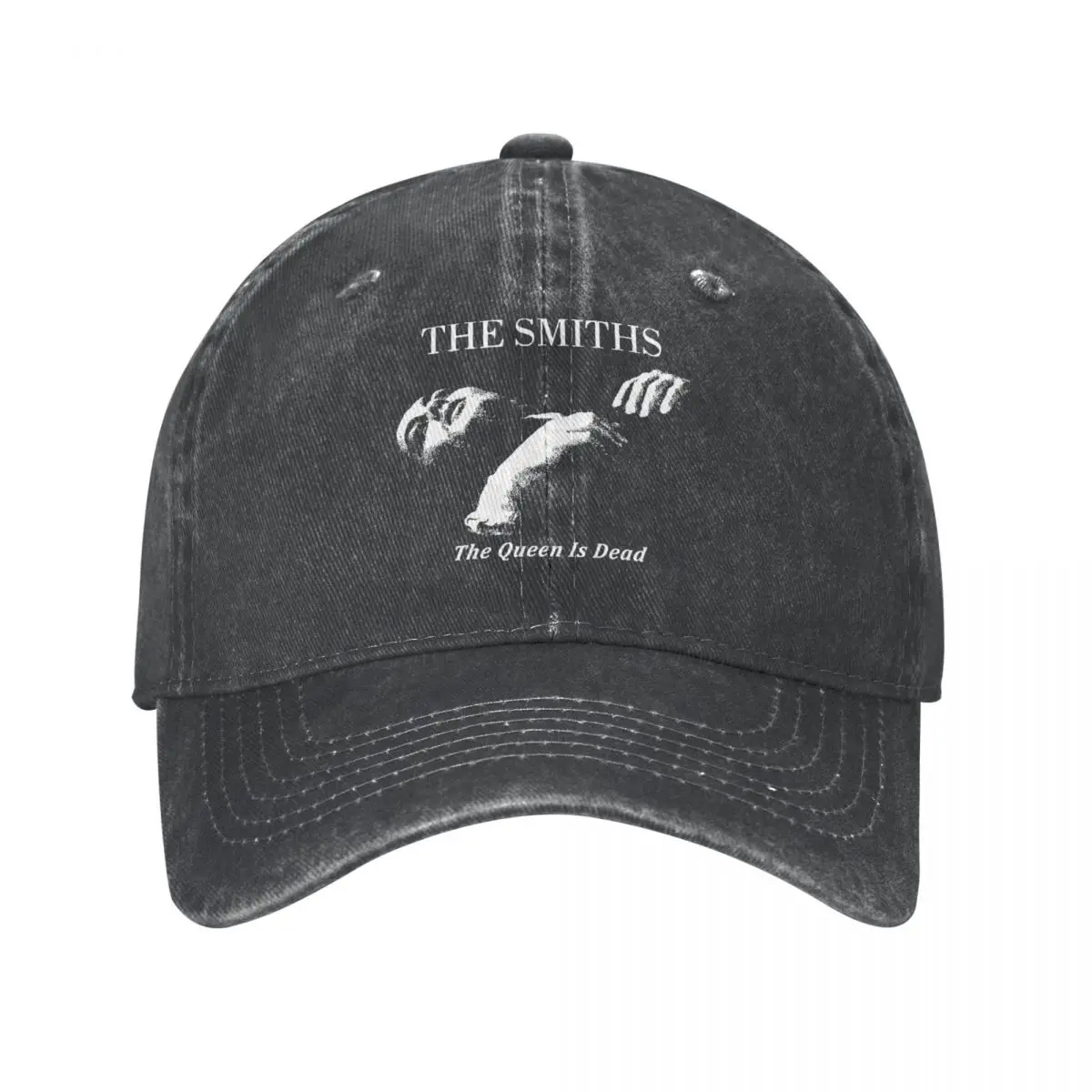 Queen The The Smiths Is Dead Unisex Baseball Caps 1980'S Rock Distressed Denim Hats Outdoor ddmysmile Workouts Unstructured Soft Headwear Smile