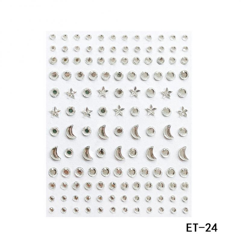 Face Jewelry Crystal Disposable Tattoo Stickers Women Eyes Face Body Rhinestones Waterproof Makeup Art Stage