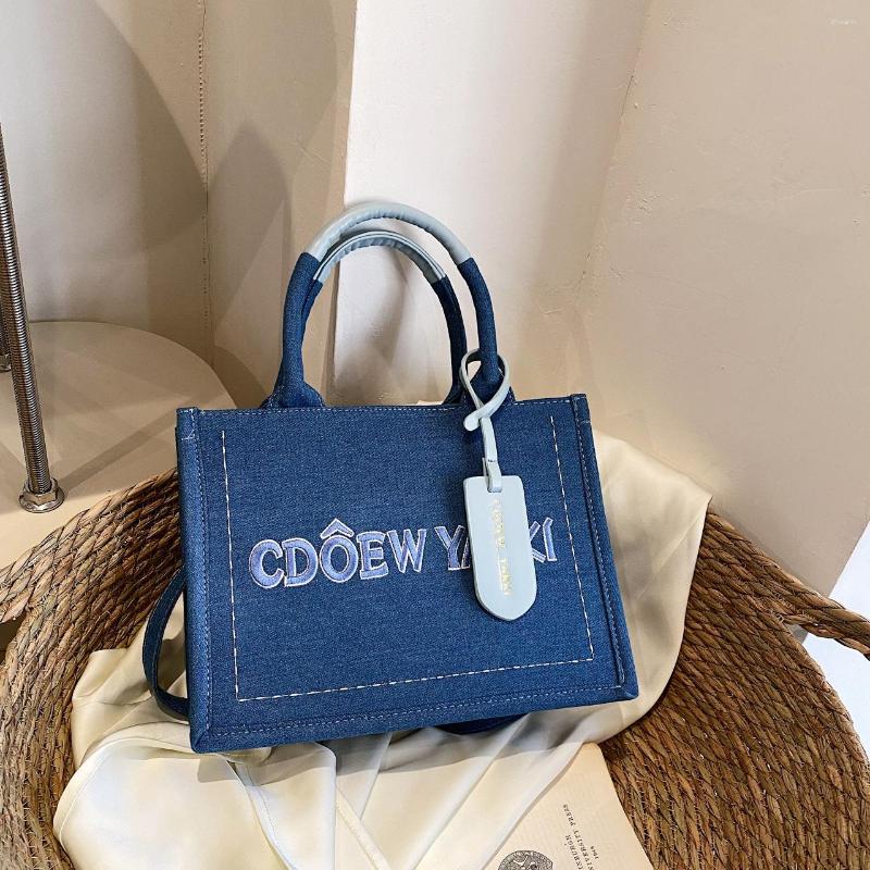 2025 NEW Totes Cross-border Women's Bag Fashion Denim Shoulder Messenger Casual All-match Portable Tote Yoga zhanyishengli