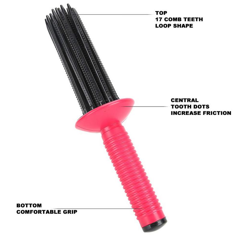 Innovative Comb Round Does Not Hurt Hair Fluffy Curling Make Up Brush Roller Roll Comb Hairdressing Tool